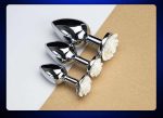 Hot-sale Metal Anal Plug Stainless Butt Plug With Rose Flower Base Sex Toys Anal Plug - 图片 7