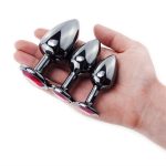 Klein Medium Large Analplug Set Anal Butt Plug Mit Kristall Diamant Buttplug - 图片 7