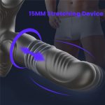 Male Prostate Massager Telescopic Dildo Vibrator for Men Women Anal Butt Plug Buttplug Sex Toys for Men and Women - 图片 7