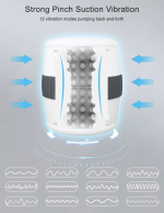Hot Sell 12 Modes Aircraft Cup Products 3.5 cm Inside Diameter Male Vibration Massage Masturbation Cup Sex Toy for Man - 图片 7