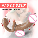 Female Double Head Dildo Strong Vibration Sex Game Vibrator Dildo Sex Shop Dildo for Women - 图片 7