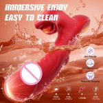 OEM /ODM 10 Vibration Thrusting Dildos with Slapping and Heating Adult Sex Toys G Spot Vibrator with Sliding Ring for Women - 图片 7