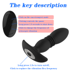 Remote Control Automatic Telescopic Dildo Vibrators Sex Toys Butt Plug for Women Anal Vibrator - 图片 7