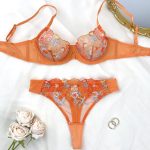 Factory Hot Sale Women's Sexy Bikini Set Eyelash Black Lace Bra Thongs Erotic Lingerie for Summer - 图片 7