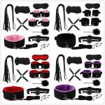 SM Nipple Pliers Whip Leather Sex Exotic Toy Bdsm Set Adult Hand Cuffs Kit Handcuffs for Couples Bondage Gear - 图片 7