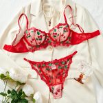 Hot Sale New Design Women's Sexy Lingerie One Piece Lace Underwear Sets Multiple Colors Hollowed Out Women Lingerie Sets - 图片 7