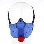 PU Leather Dog Hood,Head Harness Headgear Leather Costume Bondage Maskes,Halloween Restraint Hood Black Mouth Gag - 图片 7