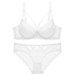 Madam Sexy Ultra-Thin Set for Women Lingerie Bra with Hollow See-Through Mesh Lace Decoration for Summer - 图片 7