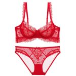 No Minimum Ultra-Thin Women's Sexy Lingerie Set Madam French Bra with Hollow See-Through Mesh Lace Decoration Lingerie Underwear - 图片 7