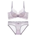 High Quality Ultra-Thin Women's French Bra Lingerie Set Sexy Madam Style with Hollow See-Through Mesh Lace Decoration for Summer - 图片 7