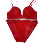 Women Sexy Cross-Binding With Hot Beads Lace Lingerie Set Floral Bra and Panty Sets Sexy Underwear Panty Bra - 图片 7