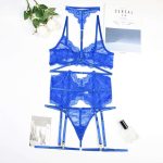Sexy Comfortable and Soft Sling Lace Perspective Lingerie Set Floral Bra and Panty Sets Sexy Underwear Set - 图片 7