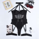 Source Factory Custom Sexyonepiece Jumpsuit Transparent Lace HollowedOut Underwear for Women Made From Jersey Fabric Lingerie - 图片 7