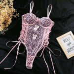 The Factory-customized Sexy One-piece Swimsuit, Lace Cutout Halter Bra, Is Made of Knitted Fabric - 图片 7