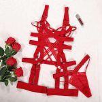 A Best-selling Sexy Lingerie Set with Embroidered Lace, Revealing Buttocks and Revealing See-through Charm - 图片 7