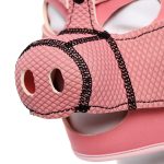 PU Leather Pig Hood,Head Harness Blindfold Role Play Sex Toys,Headgear Leather Costume Bondage - 图片 7
