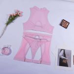 A New Black Undergarment Without Steel Rings, a Fashionable and See-through Sexy Lingerie Set for Women - 图片 7