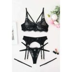 Best-selling Romantic Lingerie, Lace Seductive See-through Eyelash Lace Halter, Shaping and Sexy Lingerie - 图片 7