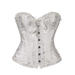 A Best-selling Waist-cinched, Flower-trimmed Ribbon Jacquard Corset and Top for Slimming and Shaping the Abdomen - 图片 7