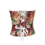 Jacquard Satin Lace Court Lady Fishbone Top, Body-shaping Garment, Waist-cinching Corset, Body-shaping Top - 图片 7