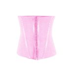 Belt-cinched Mesh Fabric Corset, Body-shaping Garment, Belt-cinching Strap Fishbone Sexy Corset, Women's Top - 图片 7