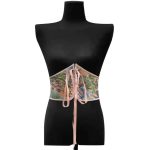 A New Style of European and American Court Corset with a Belt for Tummy and Waist Cinching, Printed Belt and Zipper Shaping Top - 图片 7
