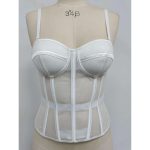 Soft Steel Coil Bra, Vest Style, Steel Frame Shaping Underwear, Mesh, Strapless, Slimming, Waistband, Vest Strap - 图片 7