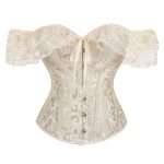 Lace Short-sleeved Shapewear, Thin Corset Top for the Masquerade Ball, Sexy Wedding Dress, Bone Suit - 图片 7