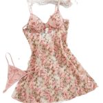 Wholesale of Sexy, Pure and Romantic Lingerie, Mesh Embroidered Dress with Hollowed-out Halter Straps - 图片 7