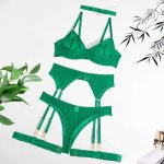 A New Four-piece Set of Sexy Mesh See-through, Steel Rims, Hosiery and Erotic Underwear From Europe and America - 图片 7