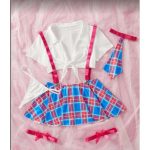 Best-selling Erotic Lingerie Checkered Jk Student Uniform, Hot Girl Seductive Role-playing Color-blocking Erotic Set - 图片 7