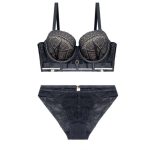 A Best-selling Set of Underwear with Thin Top and Thick Bottom, Small Chest, Cut-out and Sexy Lace, and a Gathering Bra - 图片 7