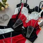 European and American Bestseller Ultra-thin High-end Hot Diamond Sparkling Effect Bra Sexy Underwear Set Thin Style - 图片 7