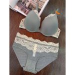 European and American Style Sexy Gathering Lace Edge Lingerie, Smooth Bra, Thin Top and Thick Bottom Bra, Sex Lingerie Set - 图片 7