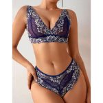 A New Set of European and American Sex Underwear with Lace Mesh Trim, Semi-transparent, Seductive and Provocative - 图片 7