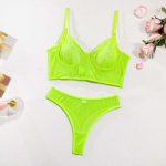 A Sensual Sensual Lingerie Set with Mesh Fabric, See-through and Steel Rims, in a European and American Style - 图片 7