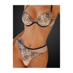 European and American Sexy Rose-embroidered Bra Set, Anti-sagging and Fun Plus-size Underwear, French Ultra-thin Mesh Fabric - 图片 7