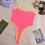 A New European and American See-through Solid-color Mesh Fabric Sexy Backless Seductive One-piece Lingerie - 图片 7