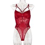 A Popular European and American Adult Lingerie Piece with Solid Color Halter Straps and Complex Patchwork with Steel Rings - 图片 7