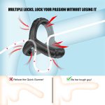 Penis Ring Reusable Silicone Semen Cocks Ring Penis Enlargement Delayed Ejaculation Sex Ring for Men - 图片 7