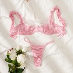 European and American Best-selling Lace-trimmed Embroidered Sex Bras, Sexy Bras and Sex Underwear Sets - 图片 7