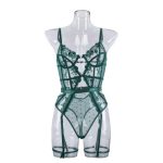 A Popular European and American Sexy and Romantic Lace Mesh Embroidery Romantic Lingerie and Sexy One-piece Suit - 图片 7