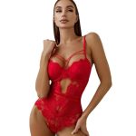 European and American Erotic Underwear, Sexy Cross Halter, Cut-out Lace, See-through One-piece Belt and Waist Belt - 图片 7