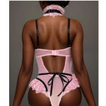 A Sexy and Charming One-piece Dress for Women with Lace Patchwork Collars and Hollowed-out Lace Mesh From Europe and America - 图片 7