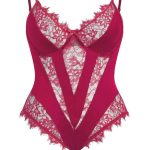 European and American Sexy and Romantic Pajama Women's Lace Seductive Plus-size Lace Embroidered Jumpsuit Bestseller - 图片 7