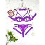 A New Set of Sexy Undergarments From Europe and America with Steel Rings Gathering and Revealing Breasts - 图片 7