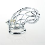 Penis Chastity Cage With Lock, Anti-affair Cage, Breathable Sanitary Stainless Steel Penis Cage for Male Penis - 图片 7