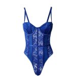 European and American Best-selling Slim-fitting One-piece Underwear, Halter Lace One-piece Dress, See-through Romantic Dress - 图片 7