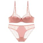 European and American Women's Lingerie Style, Patchwork Lace Lingerie, Large Bust, Small Look, Anti-sagging, Large-sized Bra Set - 图片 7