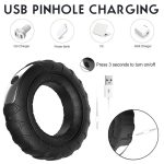 Silicone Delay Ejaculation Magnetic Male Big Black Rubber Penis Ring Vibrator for Men Vibrating Cock Ring - 图片 7